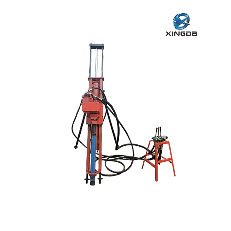 XDQ100 portable pneumatic dth drilling rig for soilnailing and rockfall project